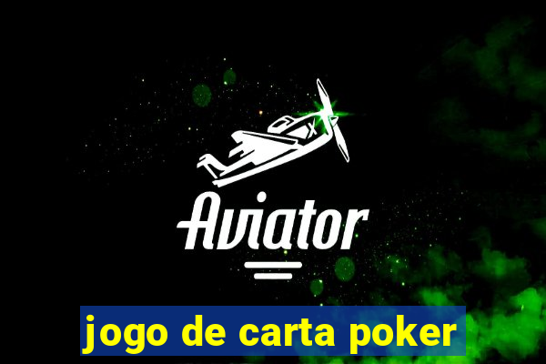 jogo de carta poker