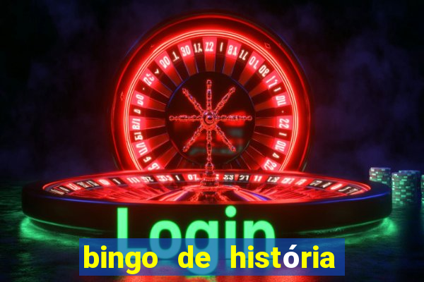 bingo de história 6 ano