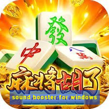 sound booster for windows