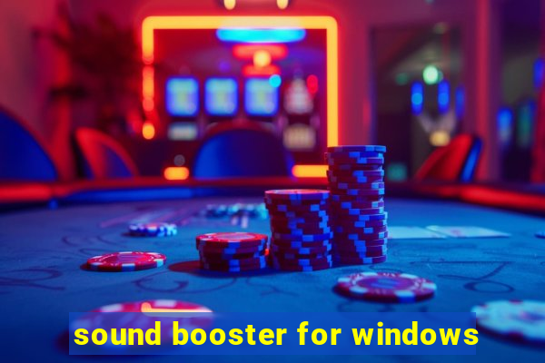 sound booster for windows