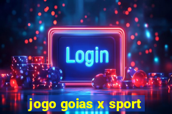 jogo goias x sport