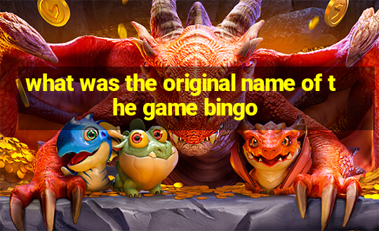 what was the original name of the game bingo