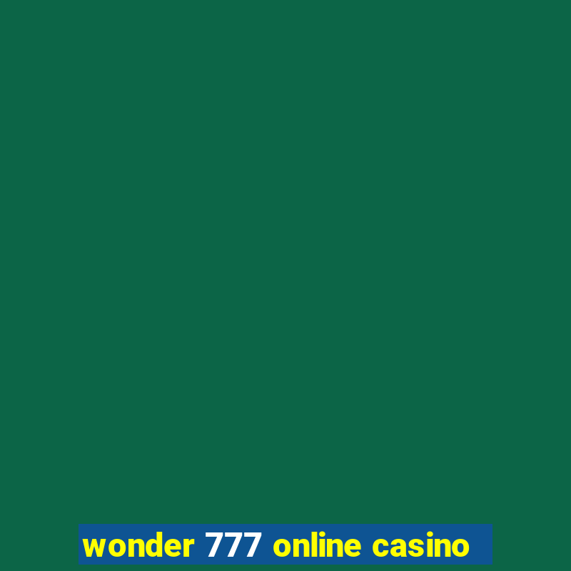 wonder 777 online casino