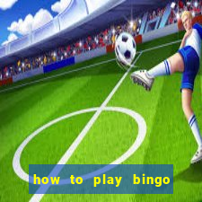 how to play bingo for money