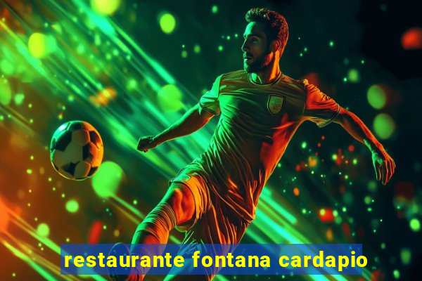 restaurante fontana cardapio