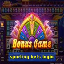 sporting bets login