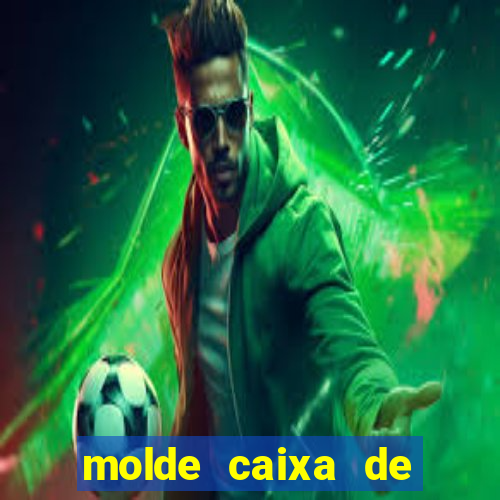 molde caixa de baralho png