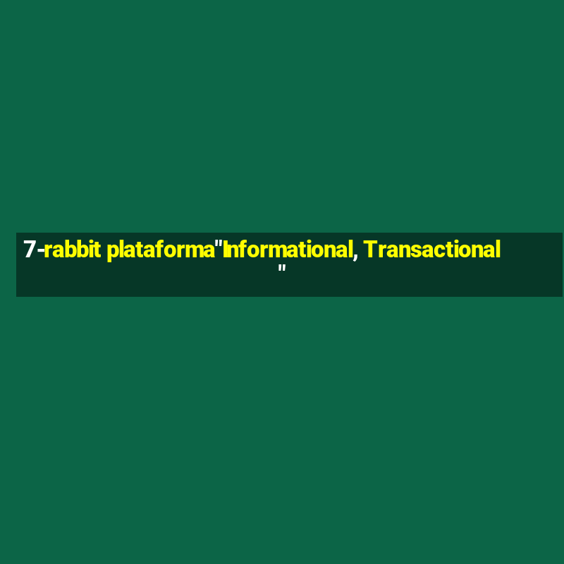 7-rabbit plataforma