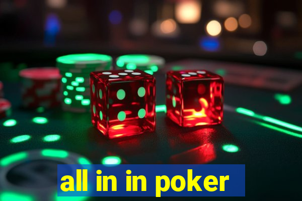 all in in poker