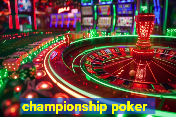 championship poker