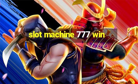 slot machine 777 win