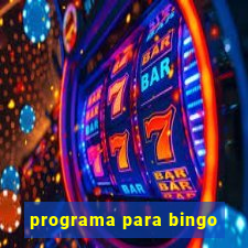 programa para bingo