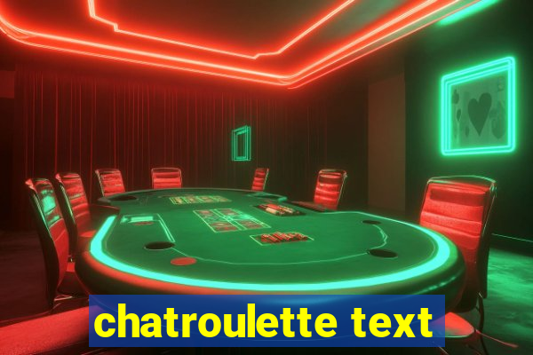 chatroulette text