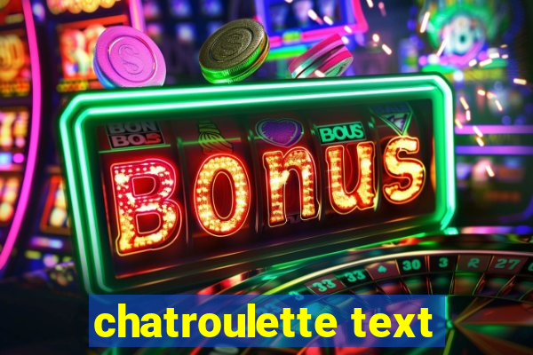 chatroulette text