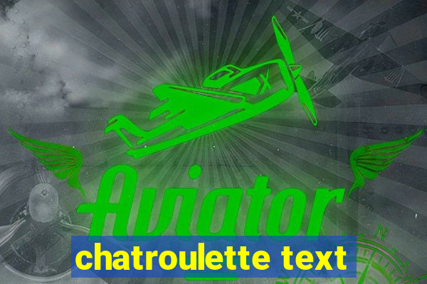 chatroulette text