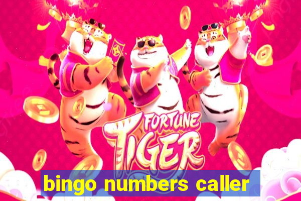 bingo numbers caller