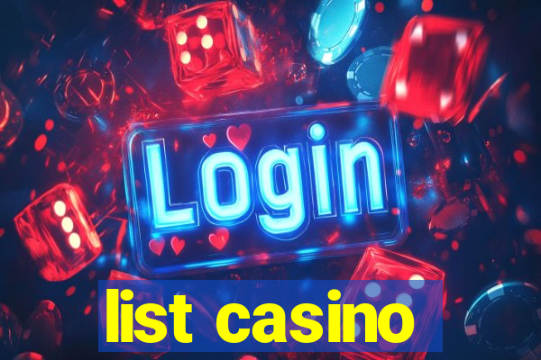 list casino