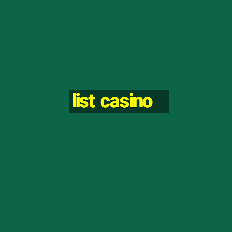 list casino