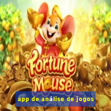 app de análise de jogos