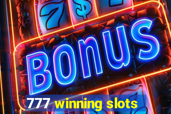 777 winning slots