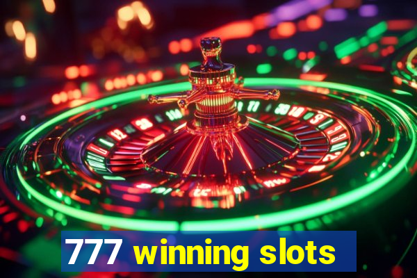 777 winning slots