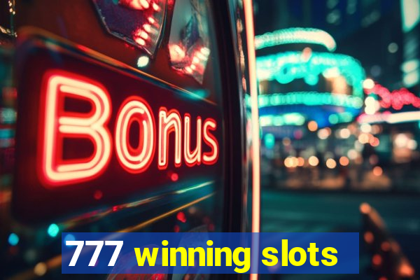 777 winning slots