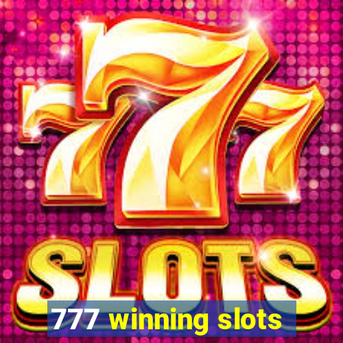 777 winning slots