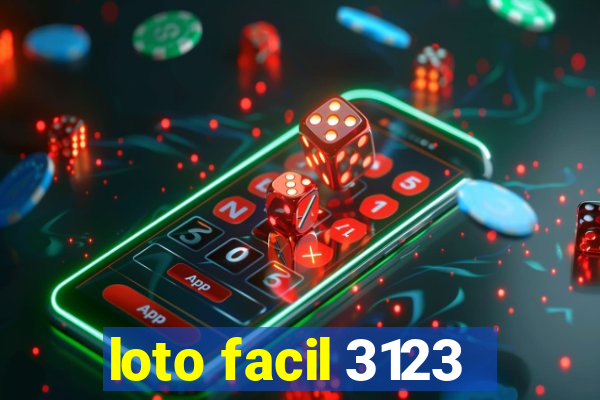 loto facil 3123