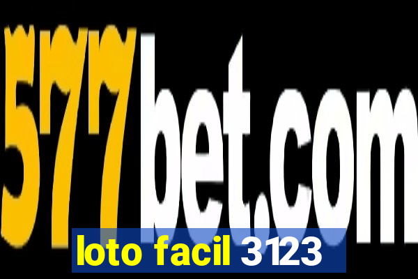 loto facil 3123