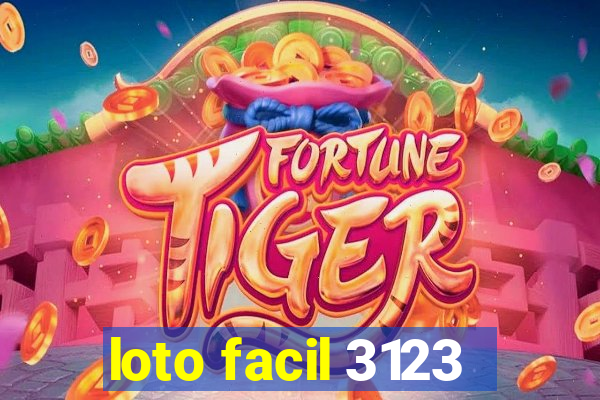 loto facil 3123