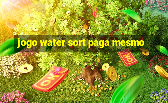 jogo water sort paga mesmo