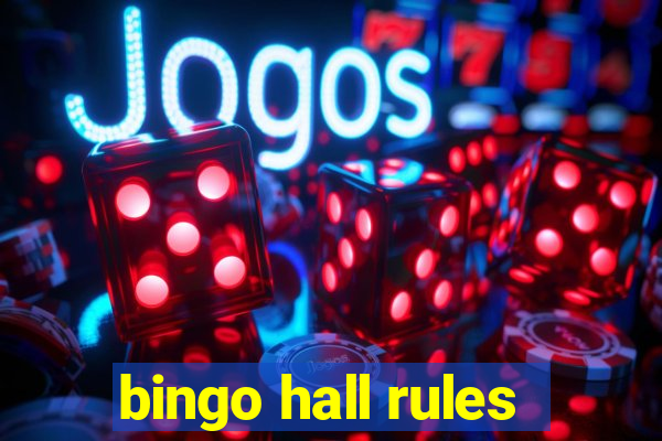 bingo hall rules