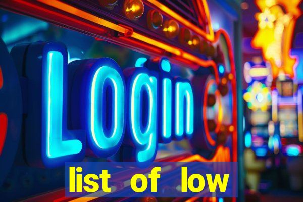 list of low volatility slot machines