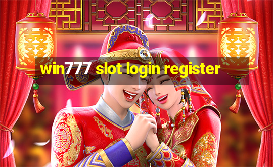 win777 slot login register