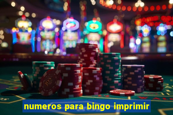 numeros para bingo imprimir