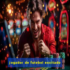 jogador de futebol excitado