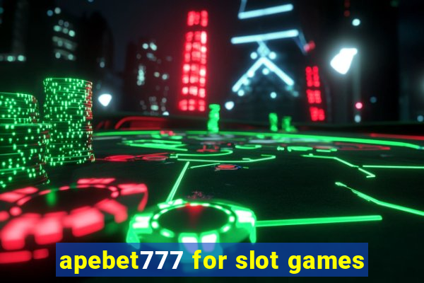 apebet777 for slot games