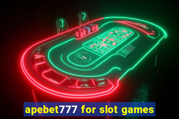 apebet777 for slot games