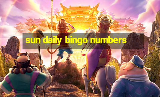 sun daily bingo numbers