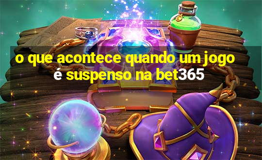 o que acontece quando um jogo é suspenso na bet365