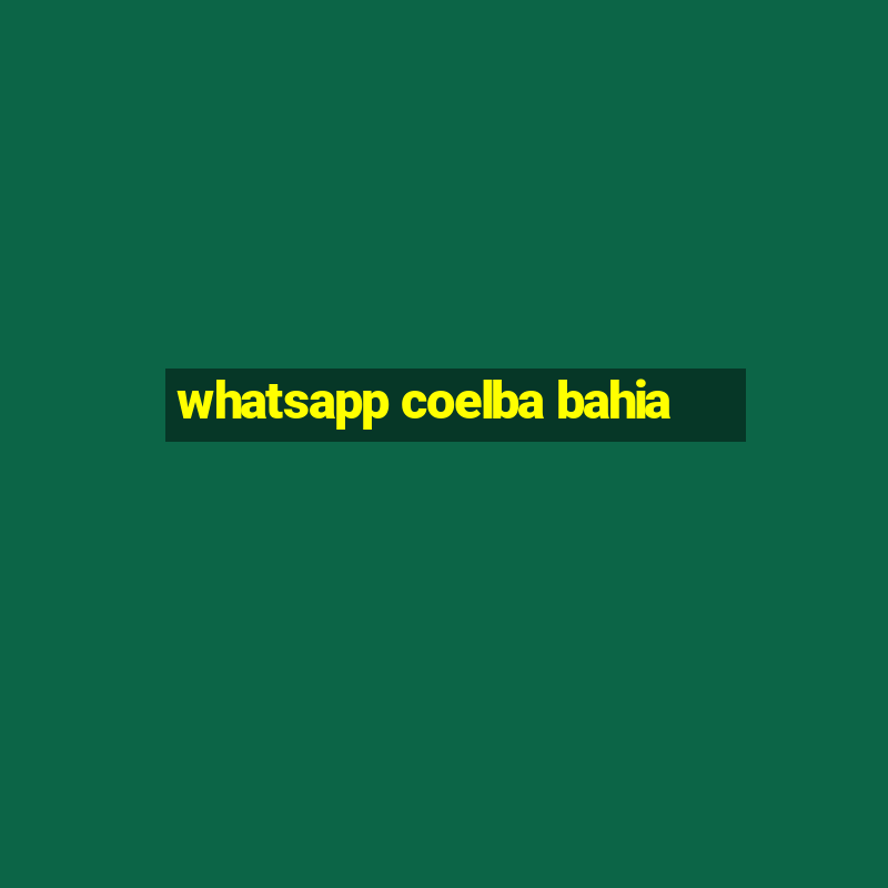 whatsapp coelba bahia