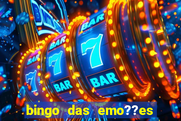 bingo das emo??es com palavras