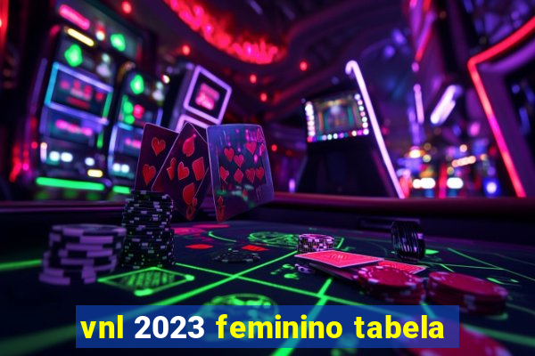 vnl 2023 feminino tabela