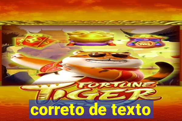 correto de texto