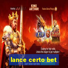 lance certo bet