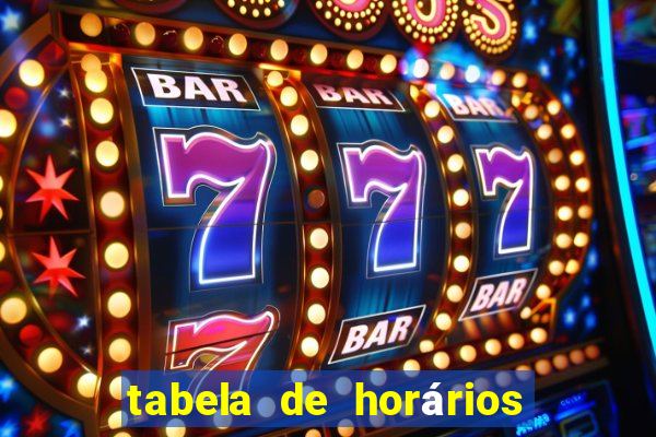 tabela de horários fortune tiger