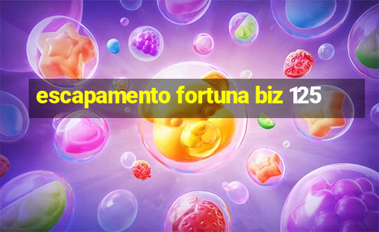 escapamento fortuna biz 125