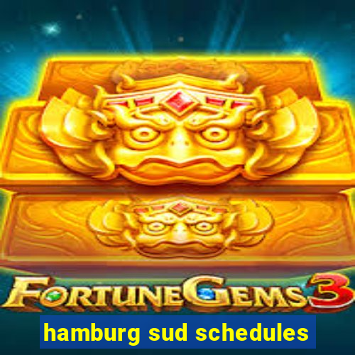 hamburg sud schedules