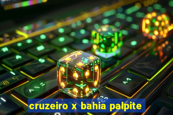 cruzeiro x bahia palpite