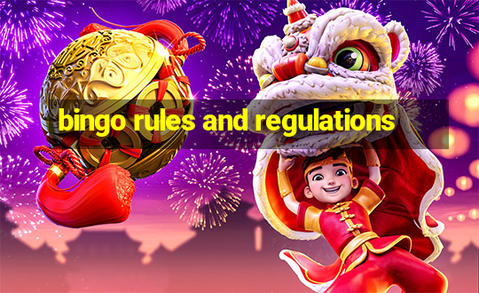 bingo rules and regulations